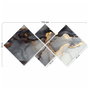 Wallity Conjunto de 4 Cuadros Decorativos de MDF Multicolor